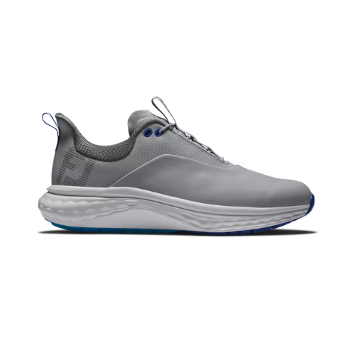 FJ Quantum Golf Shoes - Grey / White / Blue - SA GOLF ONLINE